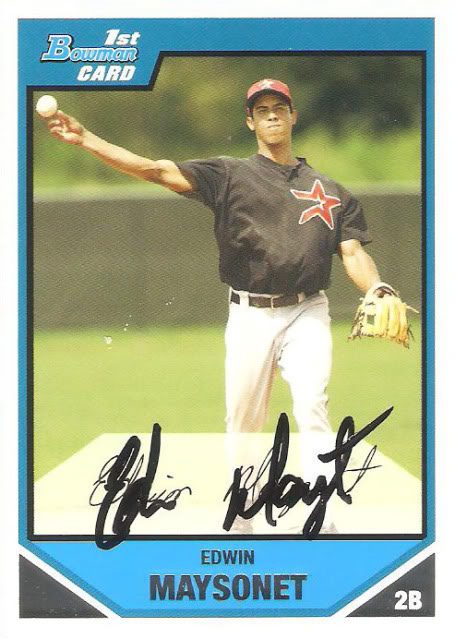 Edwin Maysonet autograph in the Astros A to Z collection