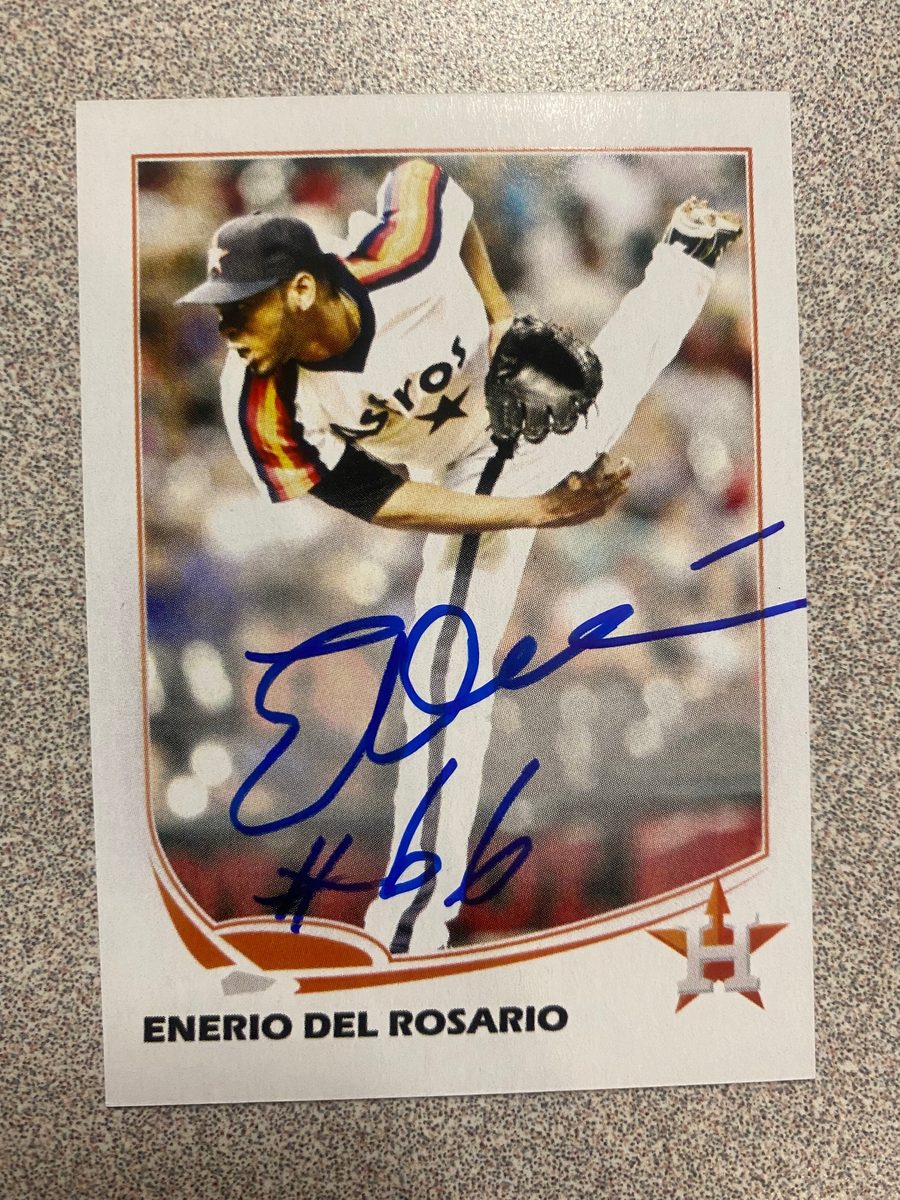 Enerio Del Rosario autograph in the Astros A to Z collection