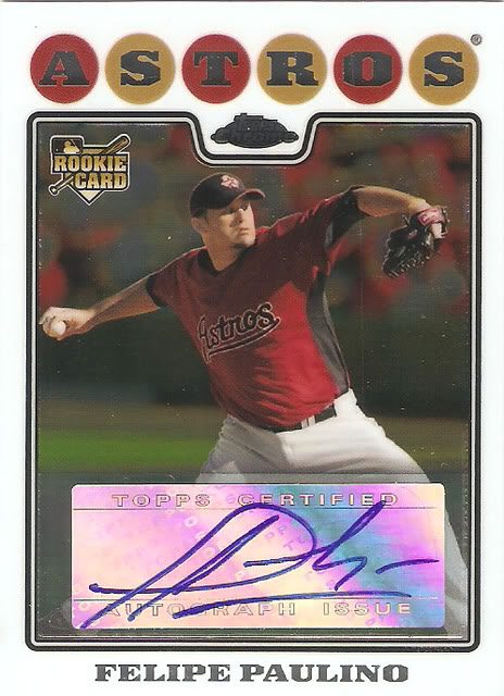 Felipe Paulino autograph in the Astros A to Z collection