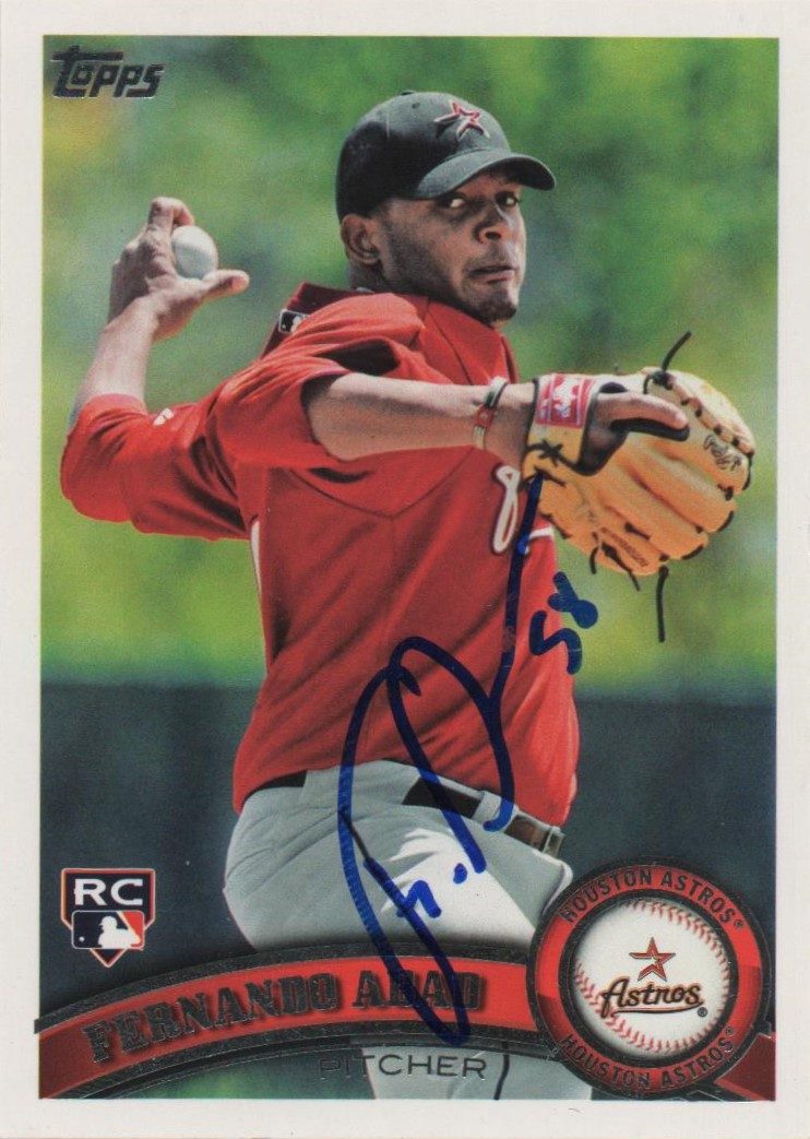 Fernando Abad autograph in the Astros A to Z collection