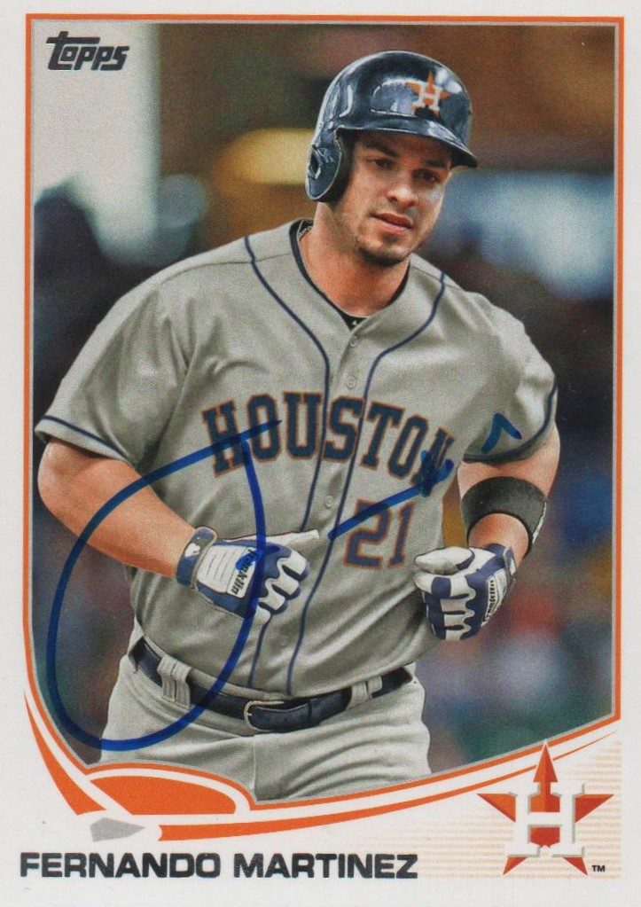 Fernando Martinez autograph in the Astros A to Z collection