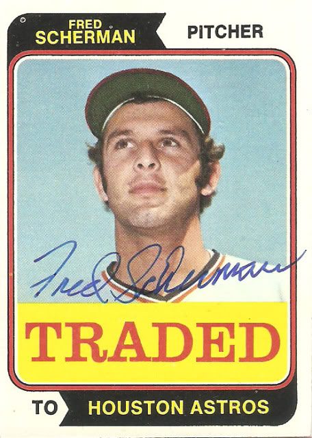 Fred Scherman autograph in the Astros A to Z collection