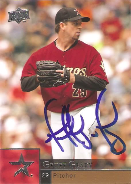 Geoff Geary autograph in the Astros A to Z collection