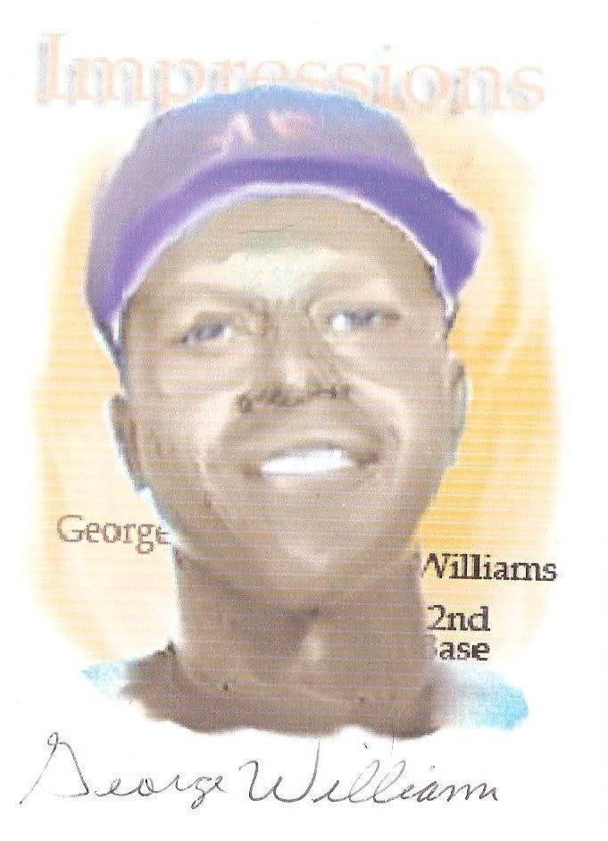 George Williams autograph in the Astros A to Z collection