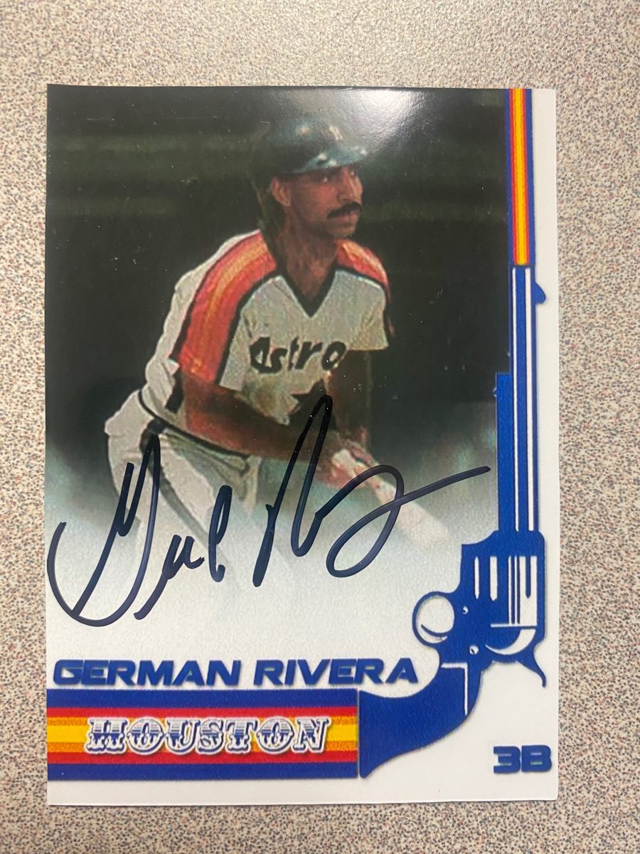 German Rivera autograph in the Astros A to Z collection