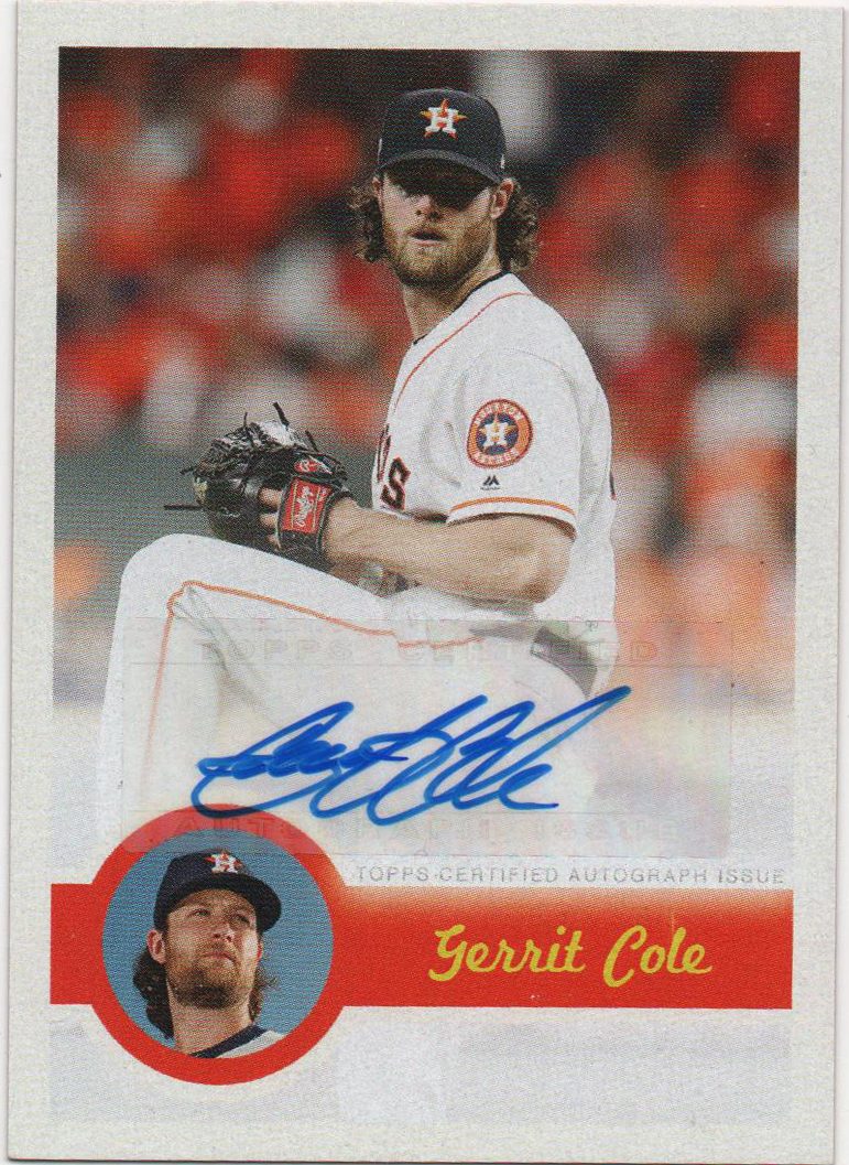 Gerrit Cole autograph in the Astros A to Z collection