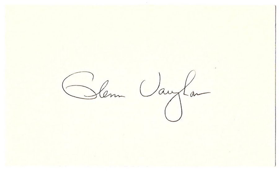 Glenn Vaughan autograph in the Astros A to Z collection