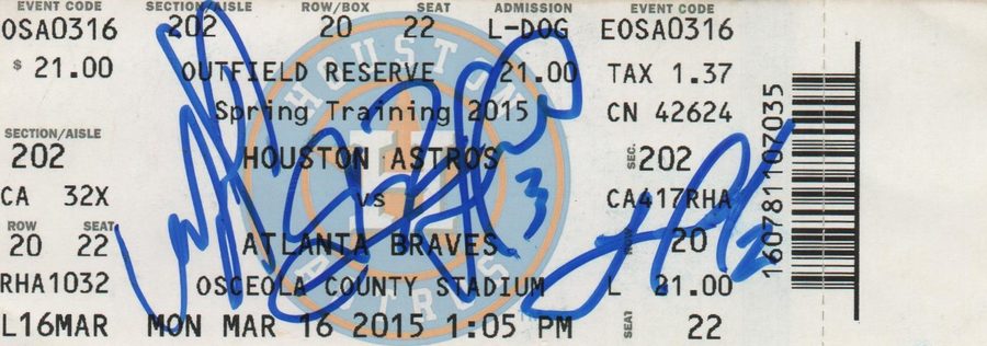 Gregorio Petit autograph in the Astros A to Z collection