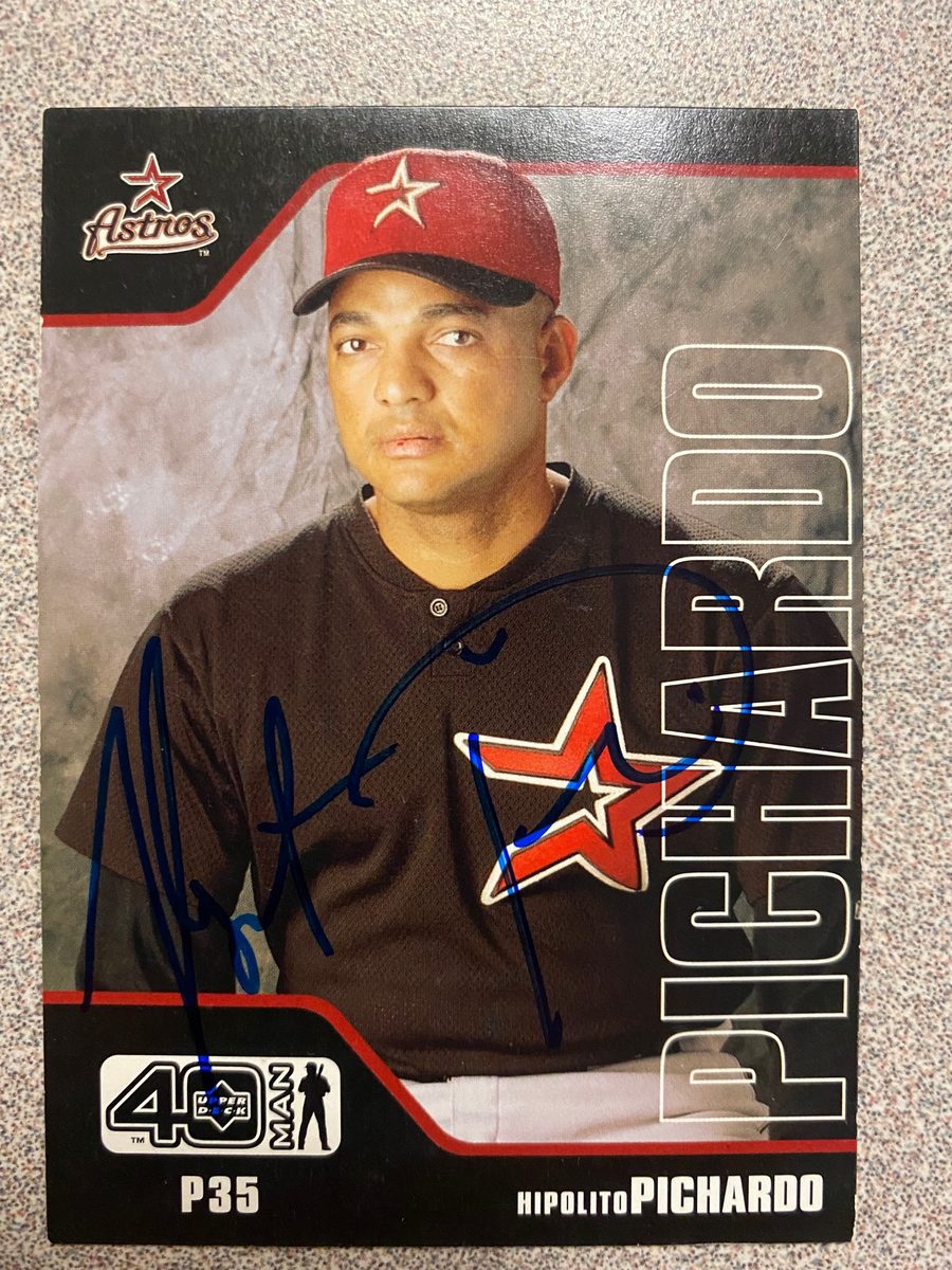 Hipolito Pichardo autograph in the Astros A to Z collection