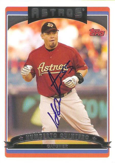 Humberto Quintero autograph in the Astros A to Z collection
