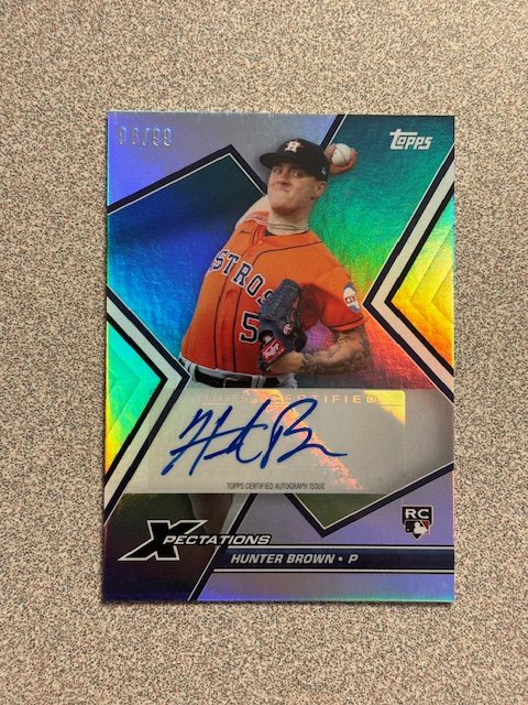 Hunter Brown autograph in the Astros A to Z collection