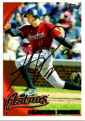 Hunter Pence autograph in the Astros A to Z collection