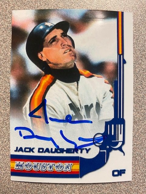 Jack Daugherty autograph in the Astros A to Z collection