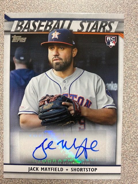 Jack Mayfield autograph in the Astros A to Z collection