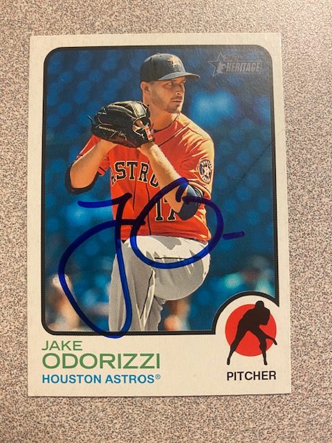 Jake Odorizzi autograph in the Astros A to Z collection