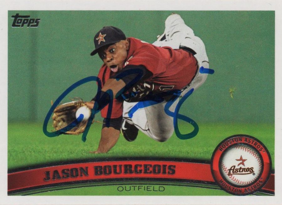 Jason Bourgeois autograph in the Astros A to Z collection