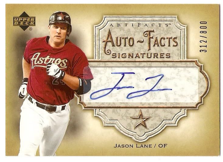 Jason Lane autograph in the Astros A to Z collection