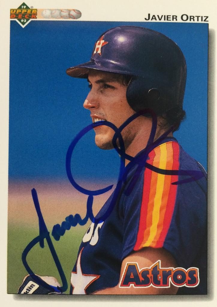 Javier Ortiz autograph in the Astros A to Z collection