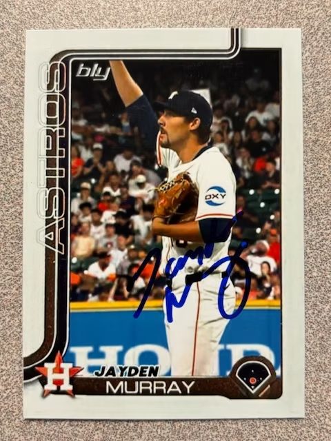 Jayden Murray autograph in the Astros A to Z collection