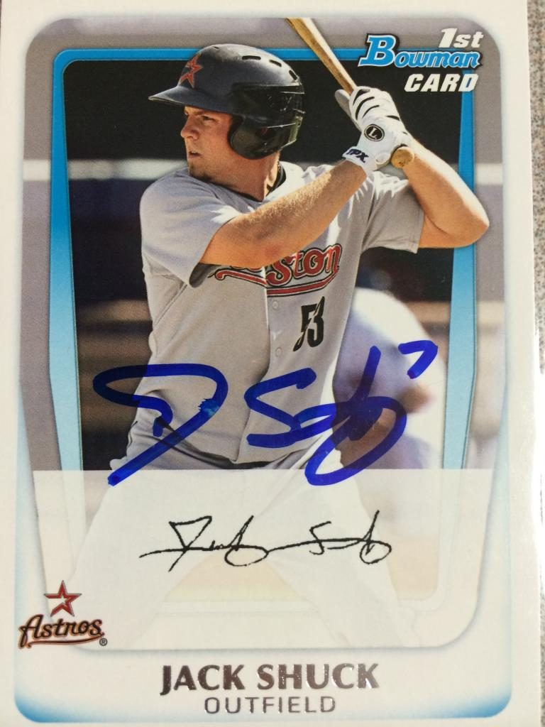 JB Shuck autograph in the Astros A to Z collection