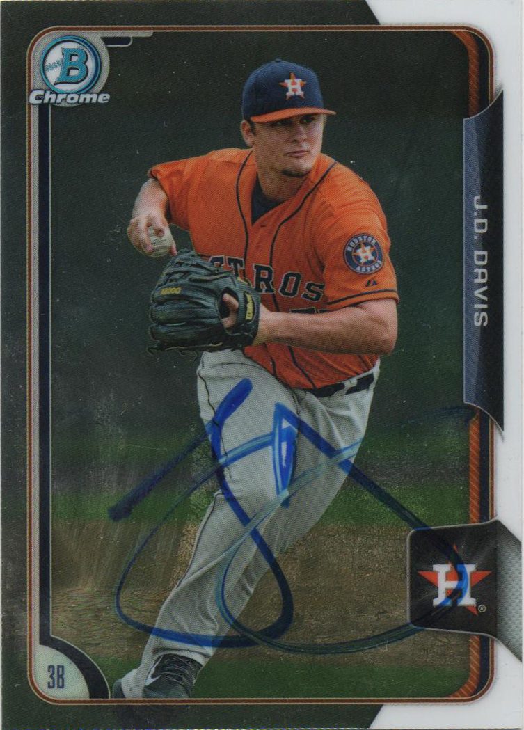 JD Davis autograph in the Astros A to Z collection