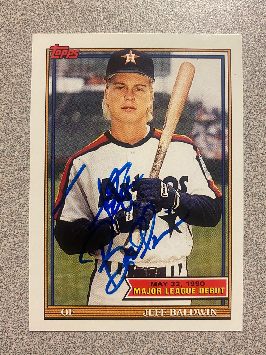 Jeff Baldwin autograph in the Astros A to Z collection