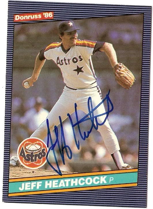 Jeff Heathcock autograph in the Astros A to Z collection