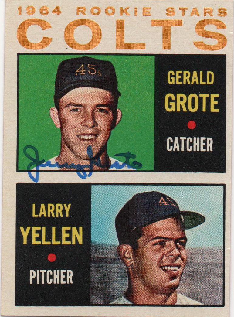 Jerry Grote autograph in the Astros A to Z collection