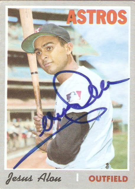 Jesus Alou autograph in the Astros A to Z collection
