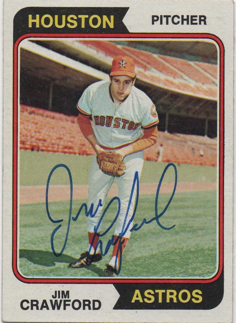 Jim Crawford autograph in the Astros A to Z collection