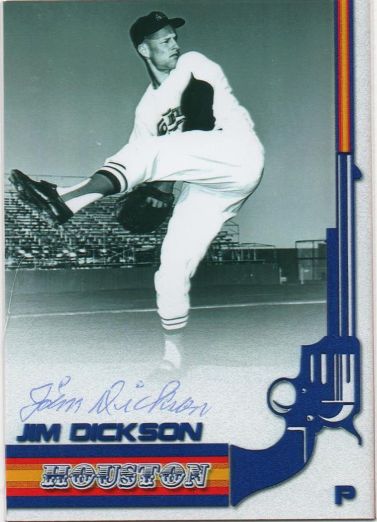 Jim Dickson autograph in the Astros A to Z collection