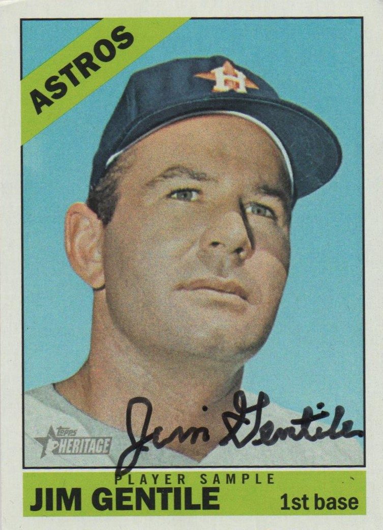 Jim Gentile autograph in the Astros A to Z collection