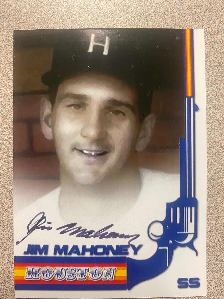 Jim Mahoney autograph in the Astros A to Z collection