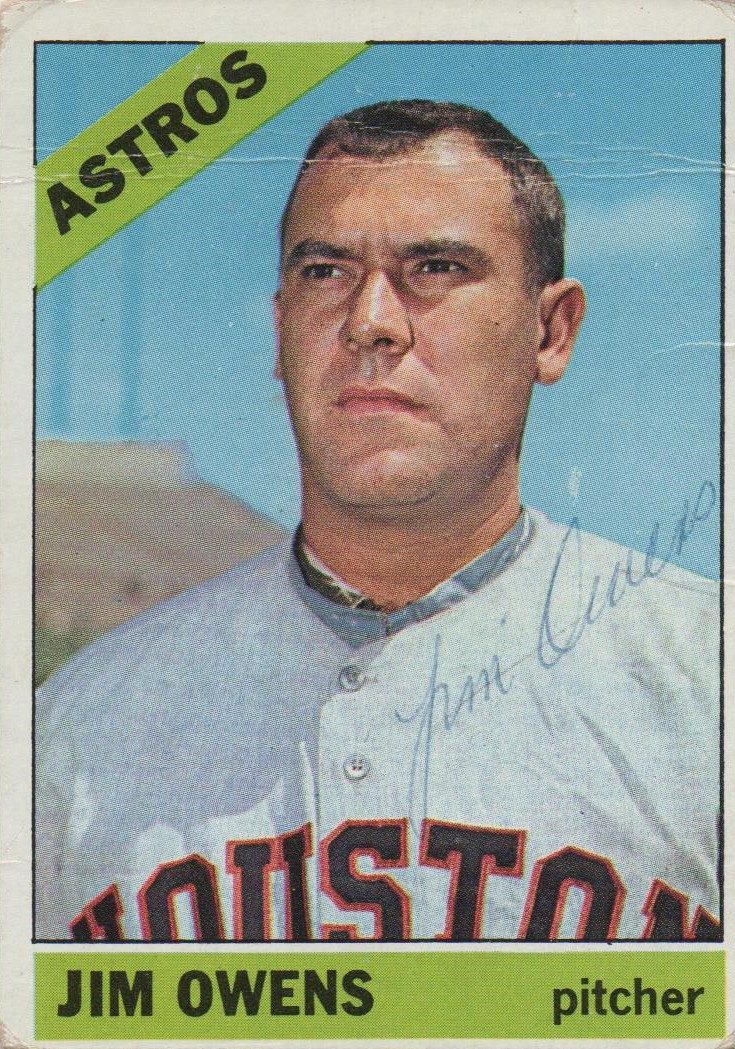 Jim Owens autograph in the Astros A to Z collection