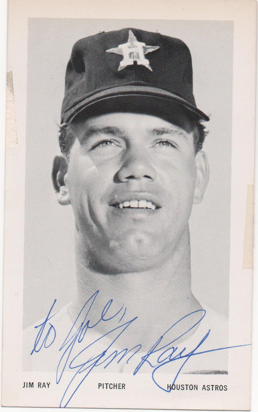 Jim Ray autograph in the Astros A to Z collection