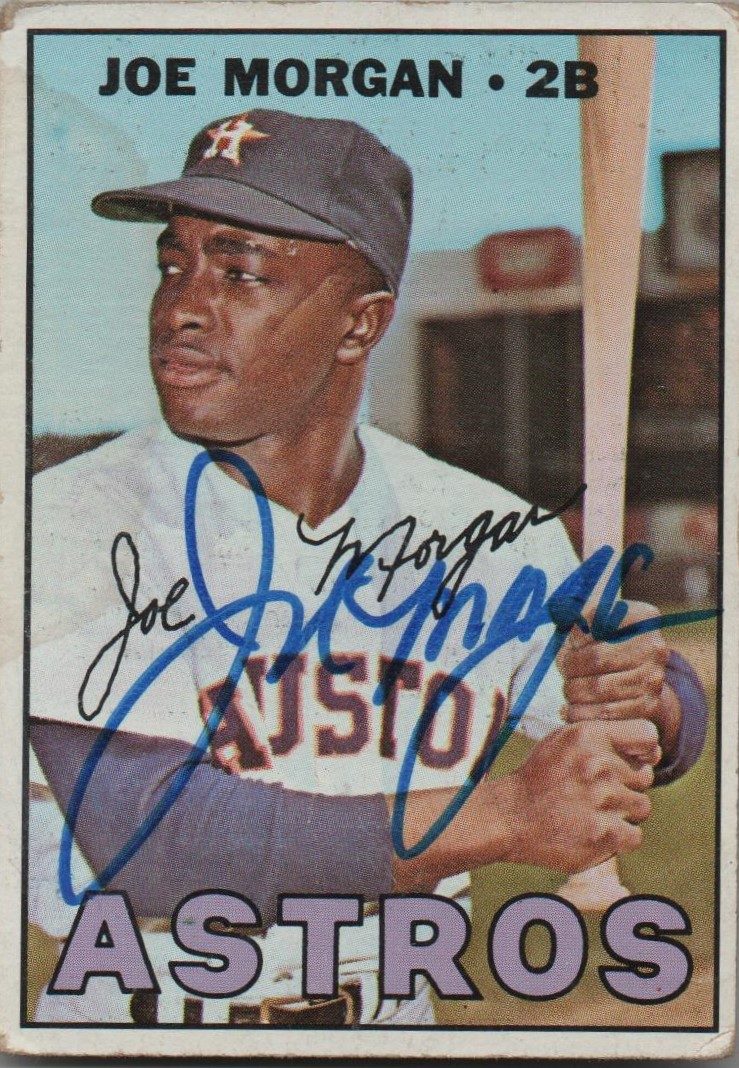 Joe Morgan autograph in the Astros A to Z collection
