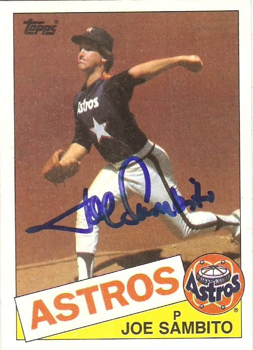 Joe Sambito autograph in the Astros A to Z collection