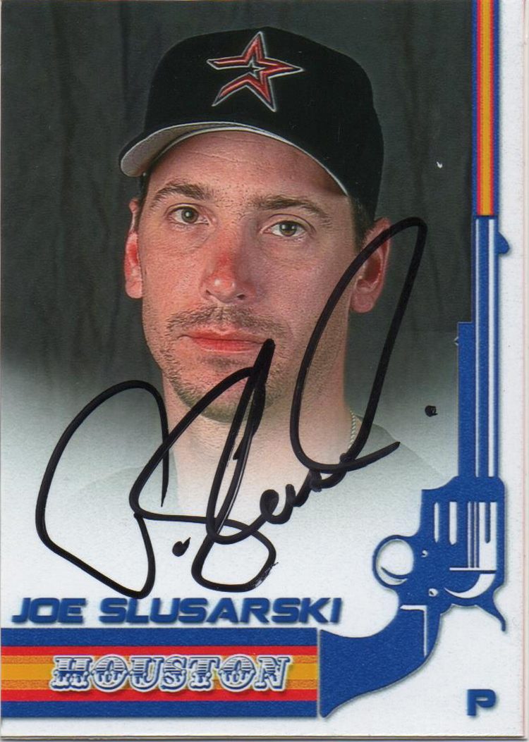 Joe Slusarski autograph in the Astros A to Z collection