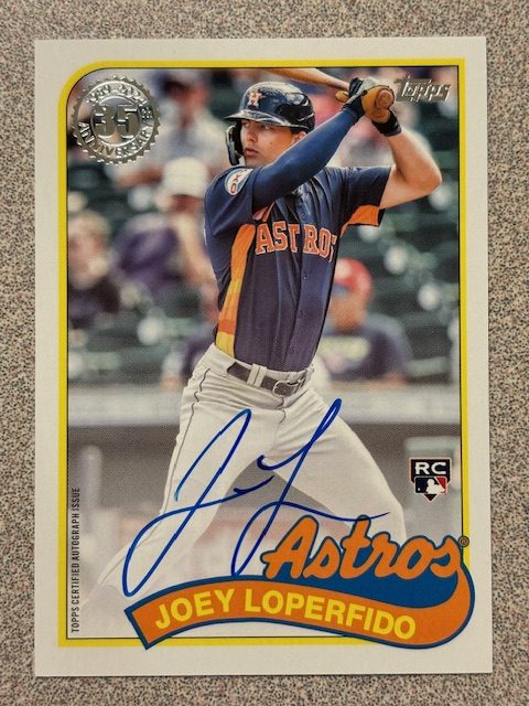 Joey Loperfido autograph in the Astros A to Z collection