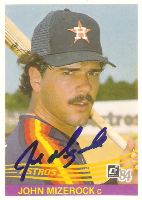 John Mizerock autograph in the Astros A to Z collection