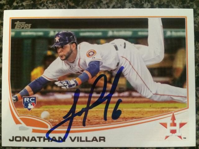 Jonathan Villar autograph in the Astros A to Z collection