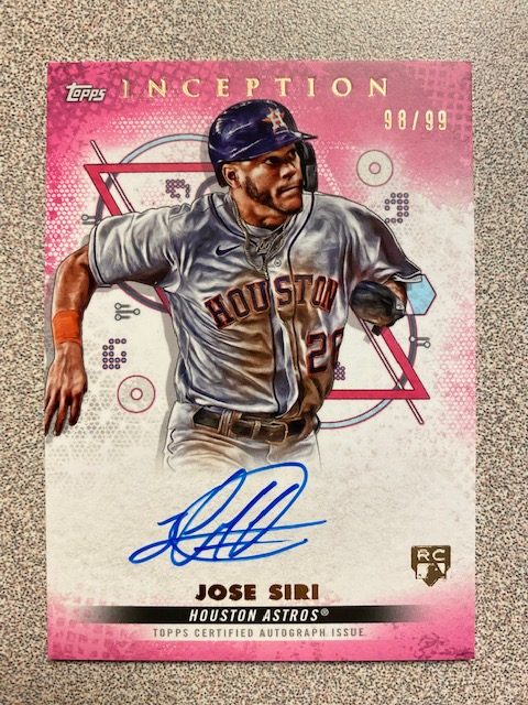 Jose Siri autograph in the Astros A to Z collection
