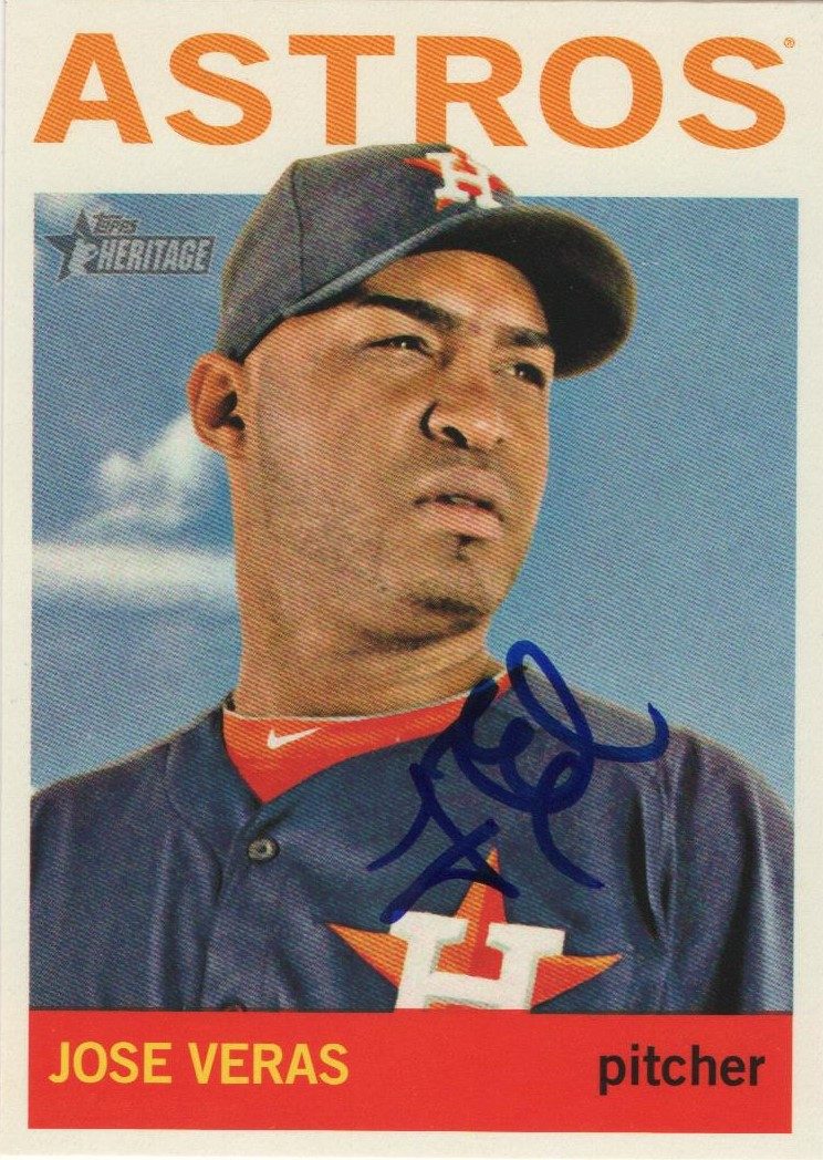 Jose Veras autograph in the Astros A to Z collection