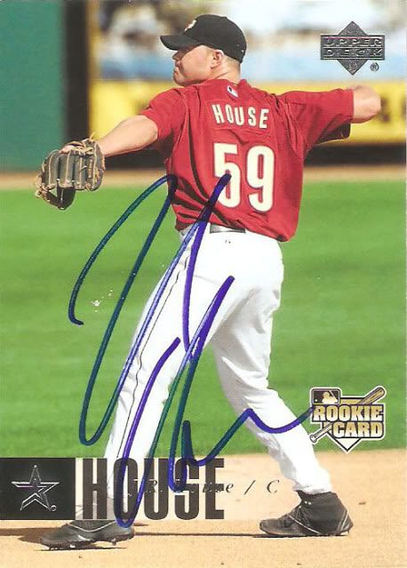 JR House autograph in the Astros A to Z collection