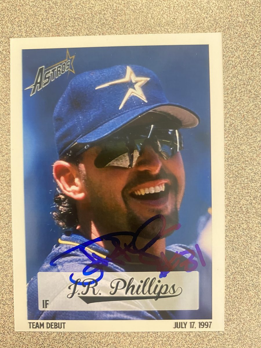 JR Phillips autograph in the Astros A to Z collection