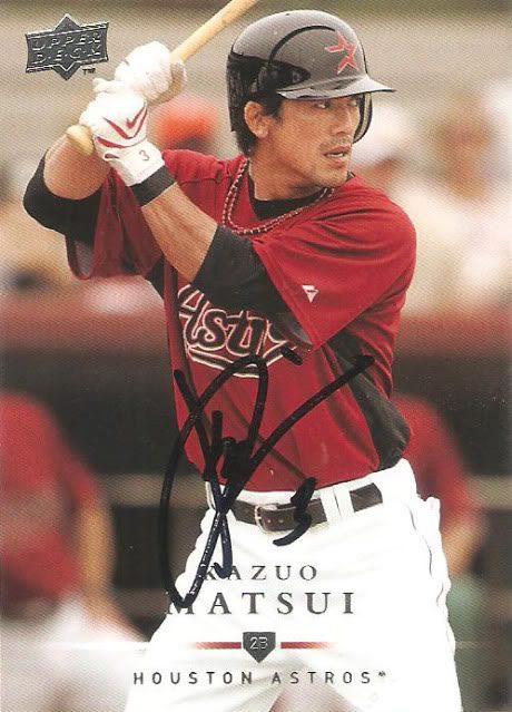 Kazuo Matsui autograph in the Astros A to Z collection