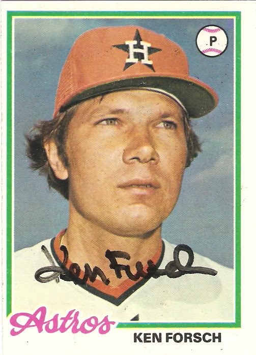 Ken Forsch autograph in the Astros A to Z collection