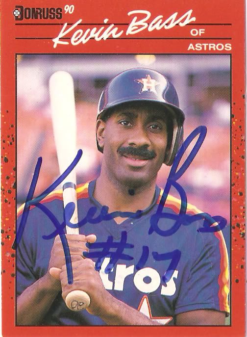 Kevin Bass autograph in the Astros A to Z collection