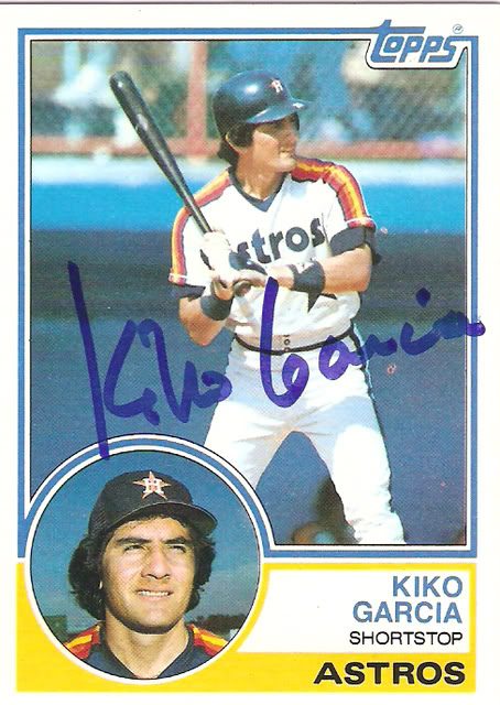 Kiko Garcia autograph in the Astros A to Z collection