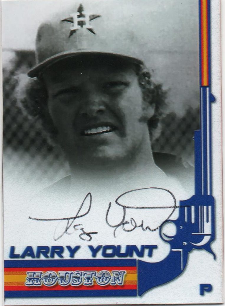 Larry Yount autograph in the Astros A to Z collection